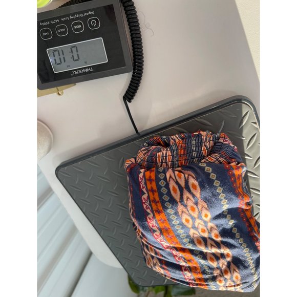 Les Serein Bourges Smocked Knit Top Womens 1X Indigo Rayon Blend Boho Hippie NEW - Picture 10 of 11